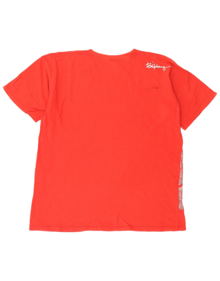 Męski T-shirt z grafiką Billabong, XL, czerwony
