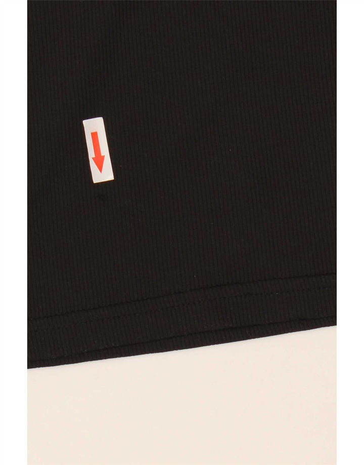 Męski T-shirt z grafiką Puma, średni, czarny poliester w paski
