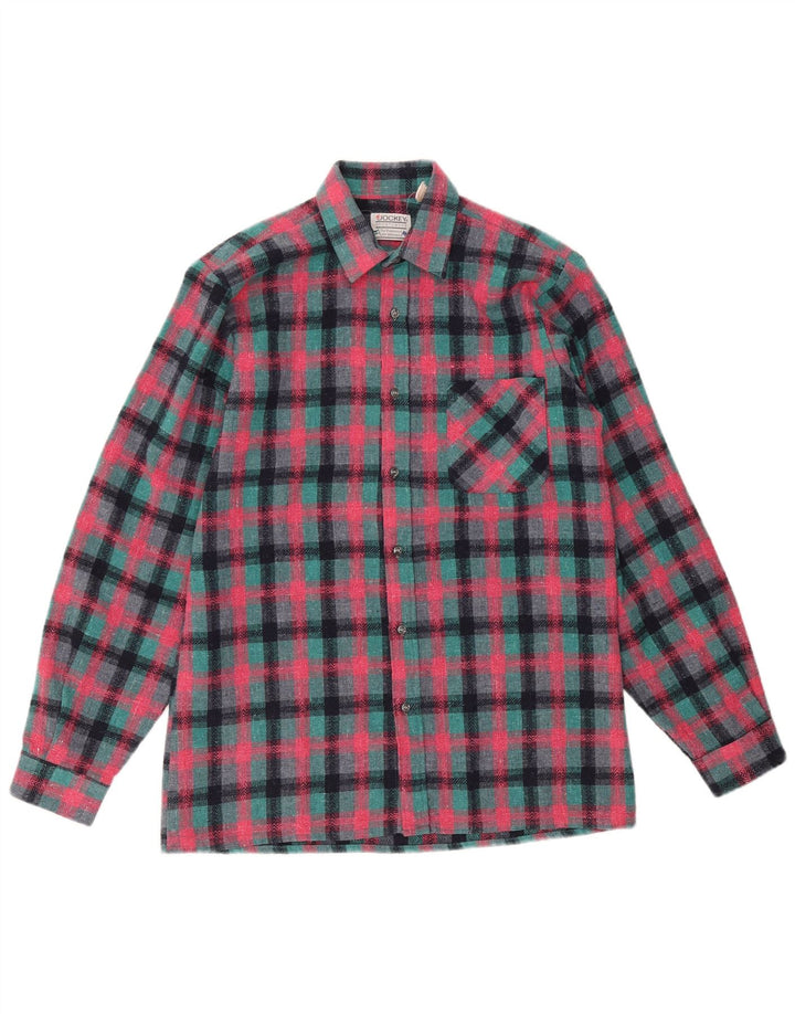 Męska koszula wierzchnia JOCKEY w średnią różową kratkę