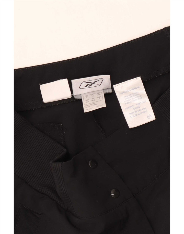 Damskie bermudy Reebok UK 12 Medium W30 Czarny poliester