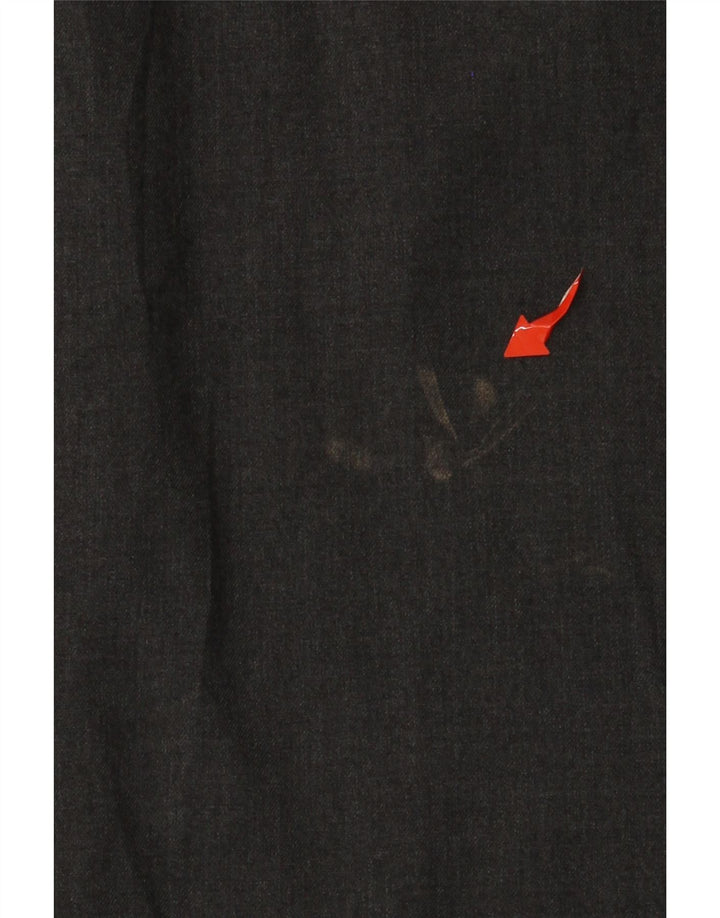 Męskie spodnie garniturowe slim fit MOSSIMO W30 L30 Szary poliester