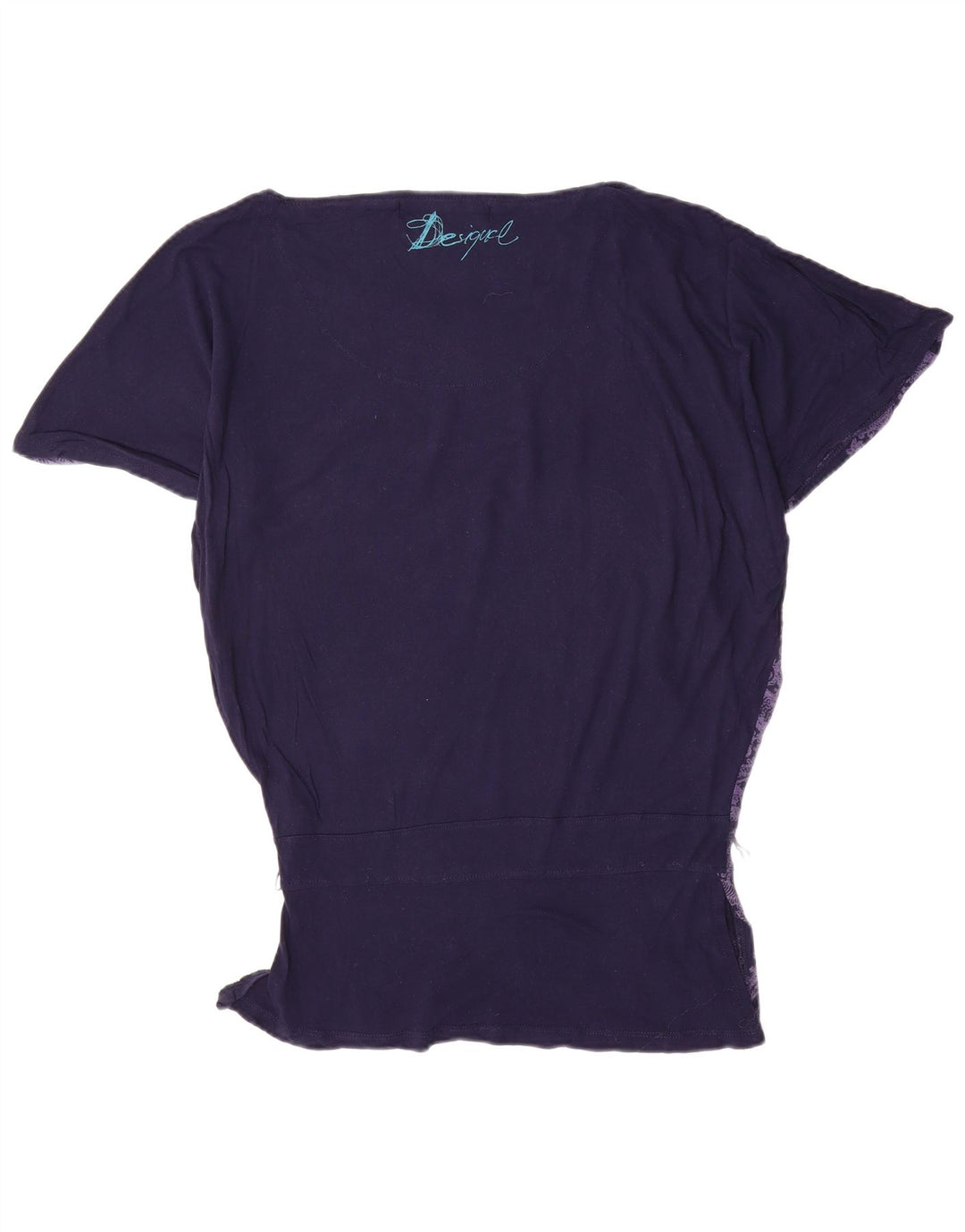 Damska bluzka Desigual Batwing Top UK 10 Small, granatowa, wiskozowa