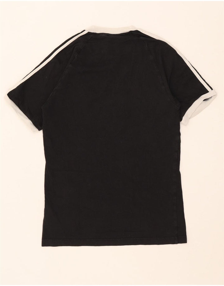 Adidas Męska Koszulka Top Mała Czarna Bawełna
