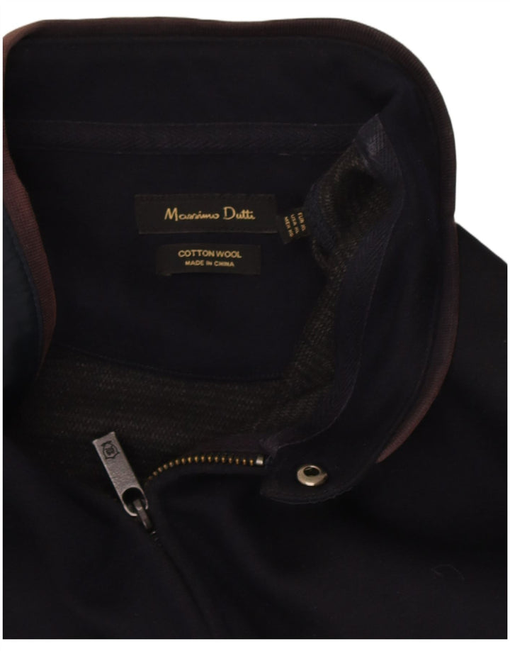 Męska kurtka dresowa Massimo Dutti XL, bawełniana, w kolorze granatowym