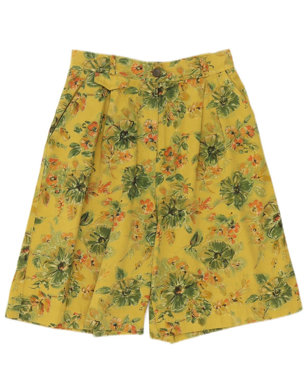 Damskie spodenki chino Newpenny z wysokim stanem IT 44 Medium W28 w żółte kwiaty