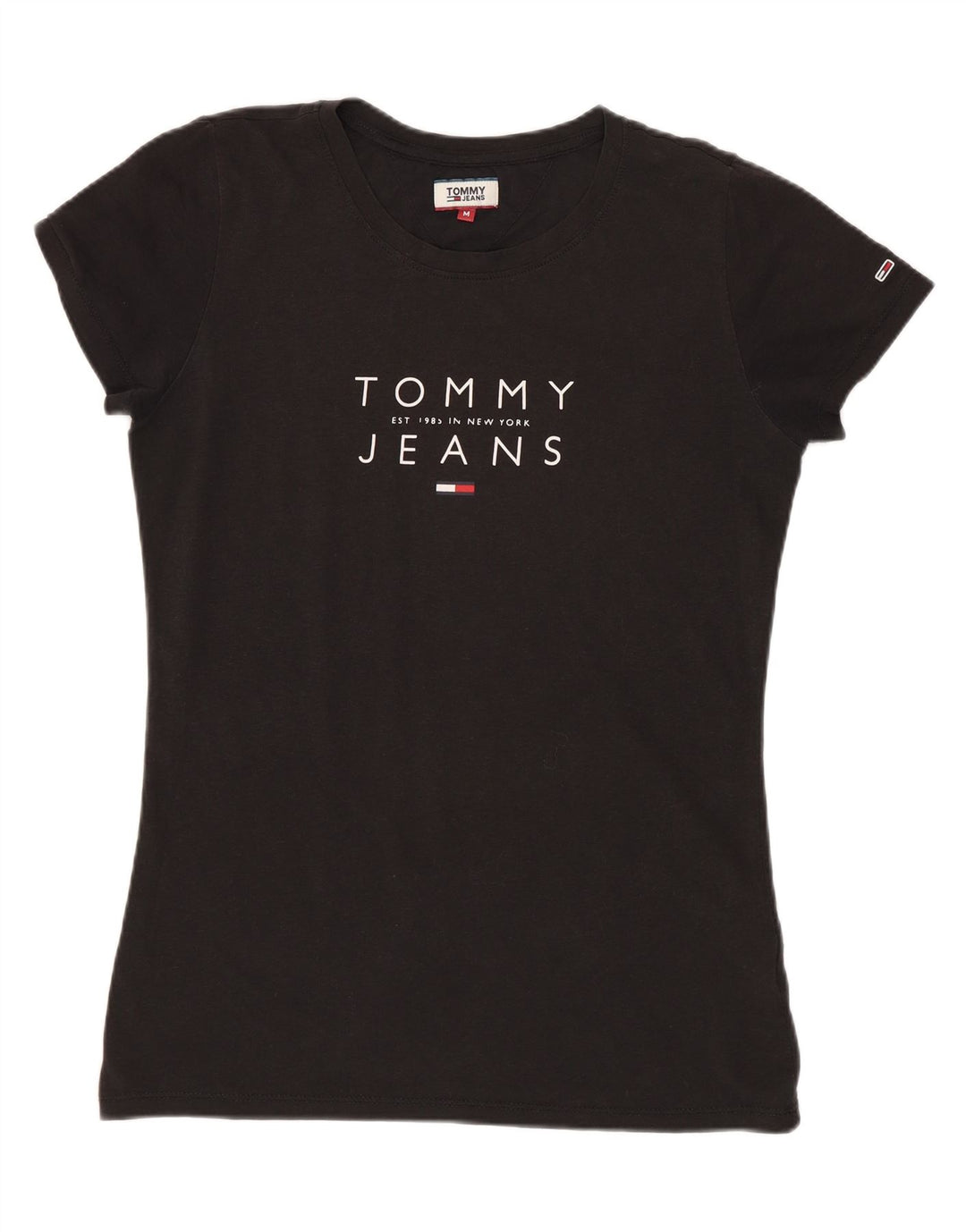 Damska koszulka graficzna Tommy Hilfiger Top UK 12 Medium Black