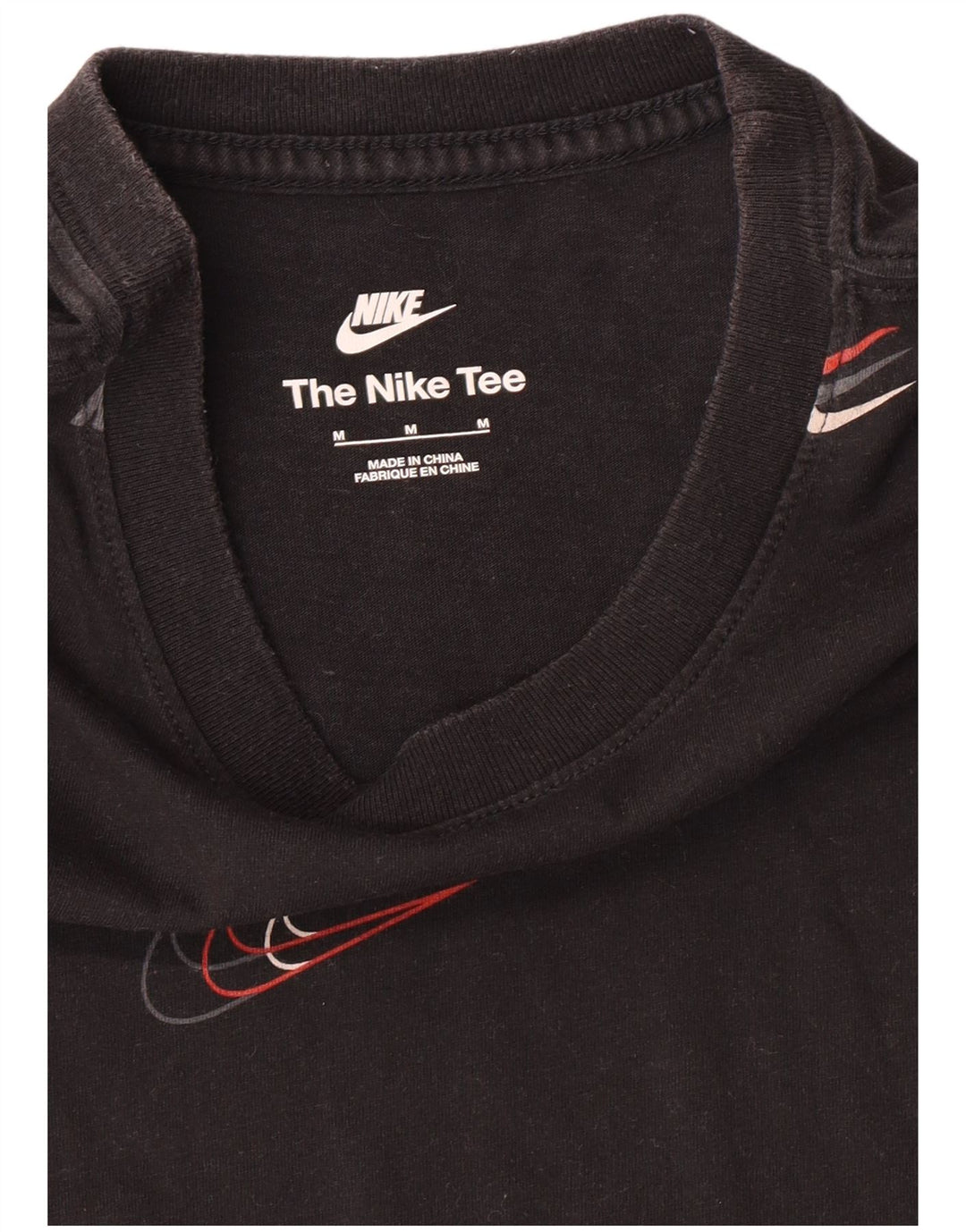 Męski T-shirt NIKE z grafiką, średni czarny
