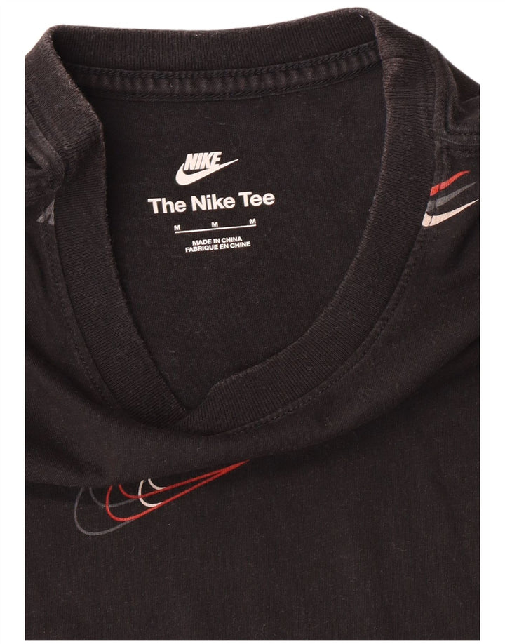 Męski T-shirt NIKE z grafiką, średni czarny