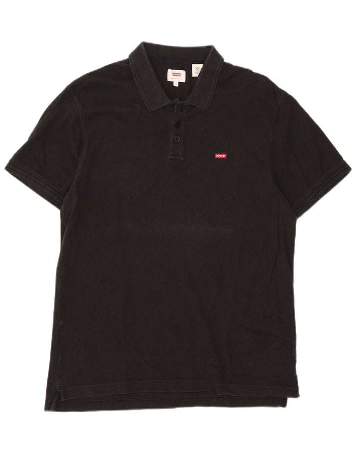 Męska koszulka polo Levi's, duża, czarna, bawełniana