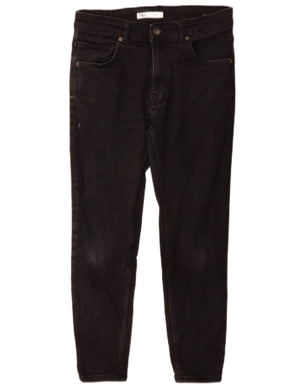 Męskie jeansy obcisłe Zara EU 42 Large W32 L27 Czarna bawełna