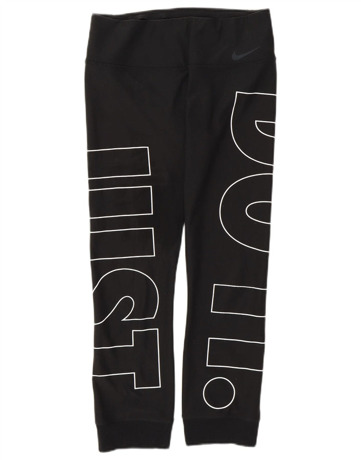 Damskie spodnie dresowe NIKE Dri Fit Graphic Joggers UK 8 Small Black