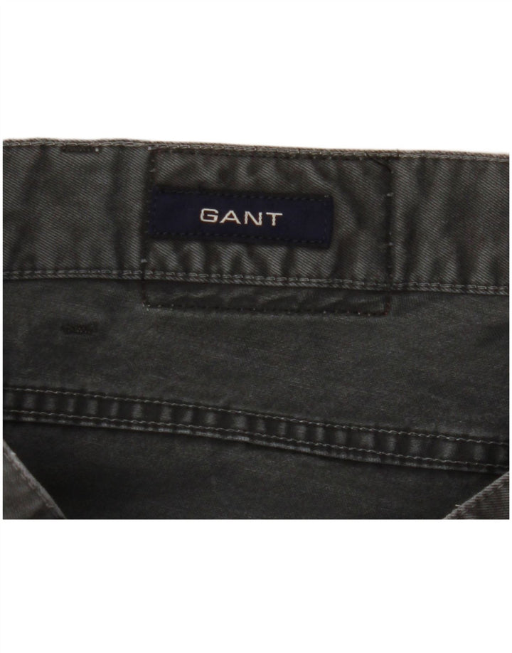 Damskie jeansy Gant Jason Regular Straight W34 L30 Szara bawełna