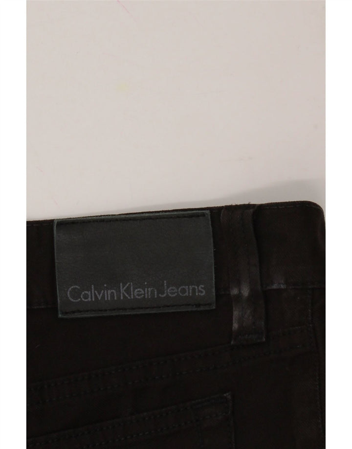 CALVIN KLEIN Womens Capri Slim Jeans W33 L24 Black Cotton Vintage Calvin Klein and Second-Hand Calvin Klein from Messina Hembry 