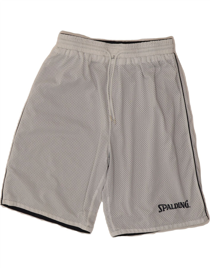 SPALDING Mens Reversible Sport Shorts Medium Navy Blue Vintage Spalding and Second-Hand Spalding from Messina Hembry 