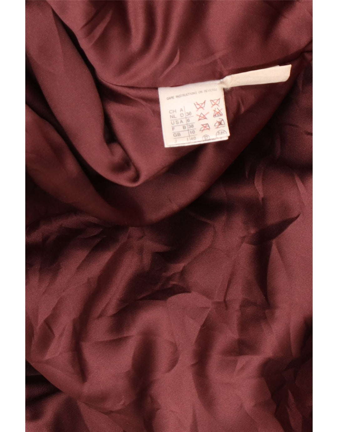 MAX MARA Damski weekendowy płaszcz oversize z kapturem UK 10 Small Burgundy