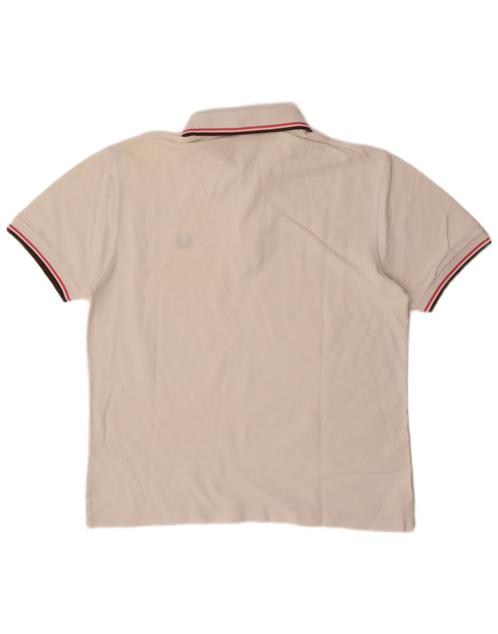 Męska koszulka polo Fred Perry, średnia biel