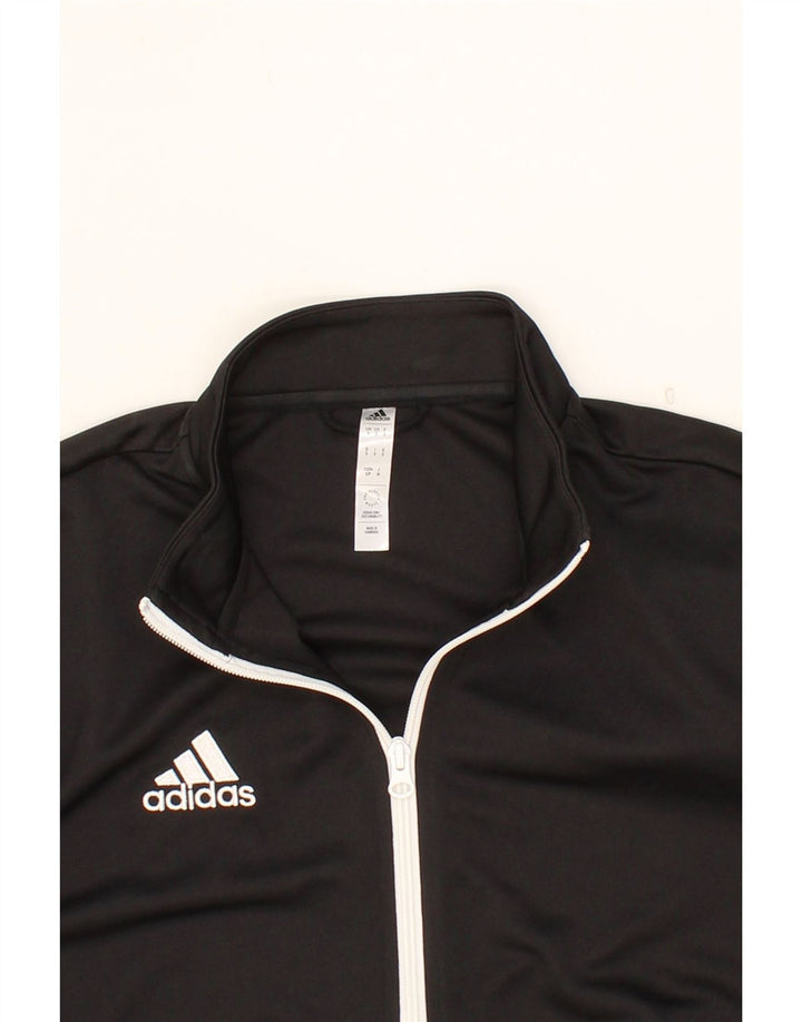 ADIDAS Mens Aeroready Tracksuit Top Jacket Small Black Polyester Vintage Adidas and Second-Hand Adidas from Messina Hembry 