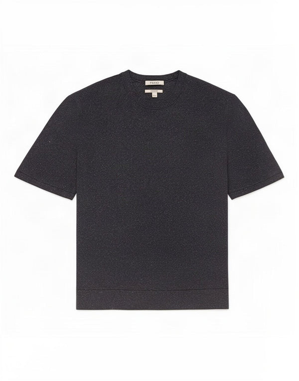 T-shirt damski Cos Top UK 14 Średni szary, nakrapiany jedwab