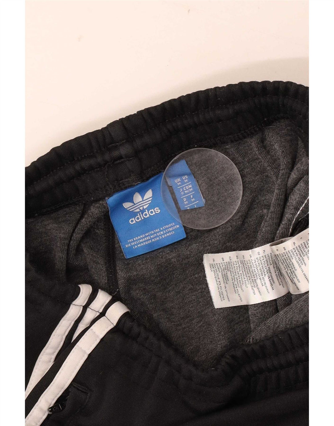 Adidas Męskie spodnie dresowe Joggery Średni czarny poliester