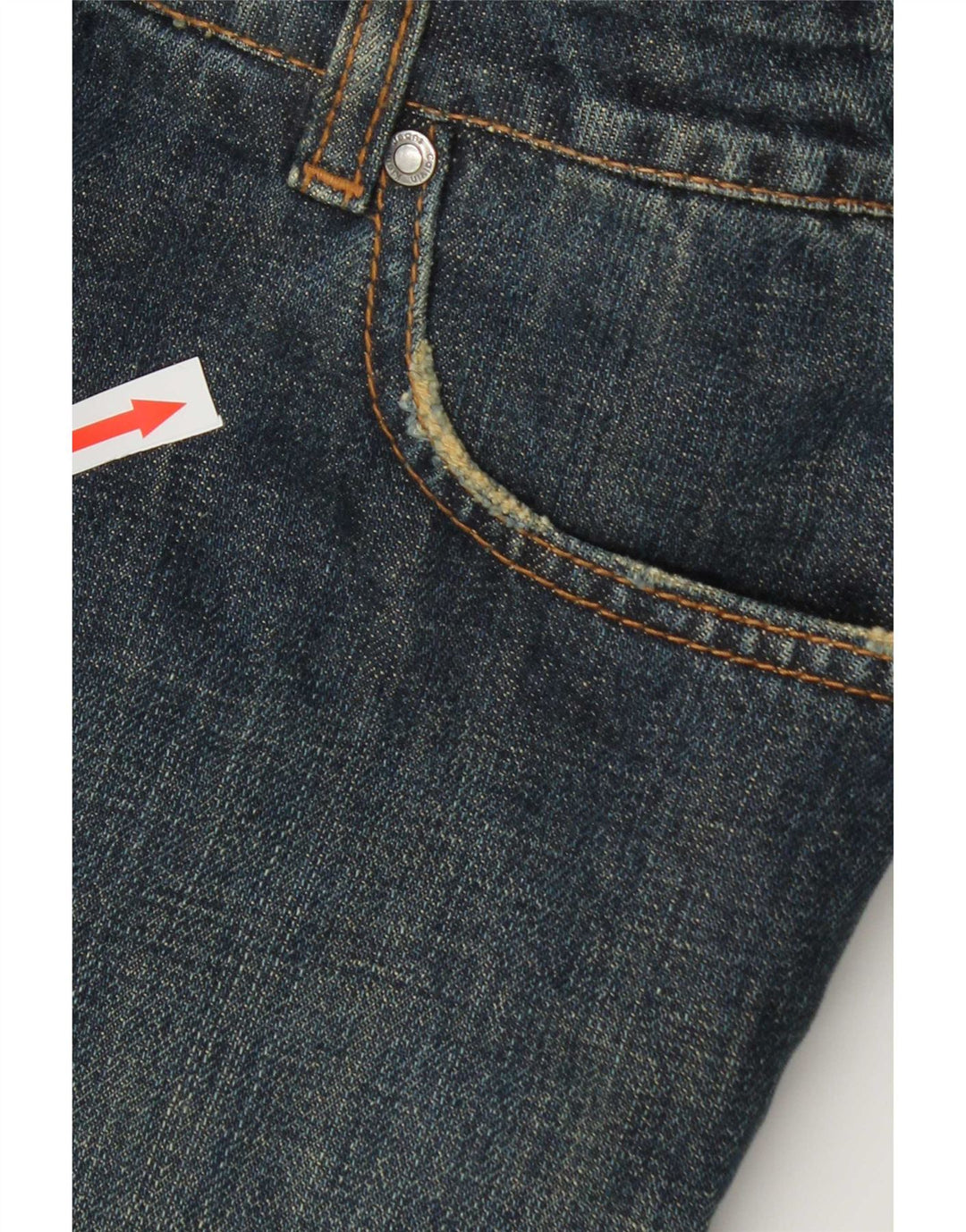 Męskie proste dżinsy Calvin Klein W36 L28 Niebieskie bawełniane