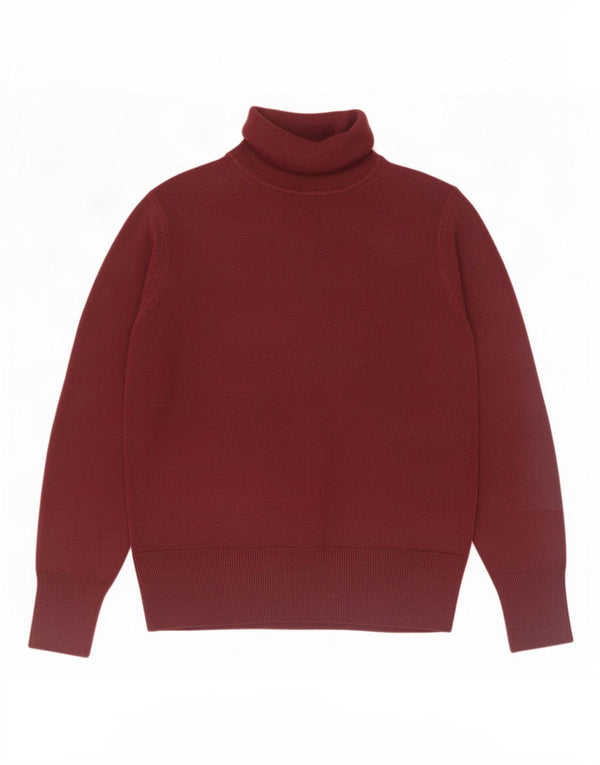 Marks & Spencer Damski sweter z golfem UK 12, średni burgund