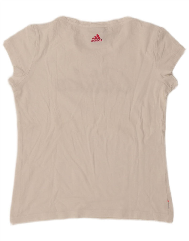 Damska koszulka graficzna Adidas Top UK 16, duża, biała