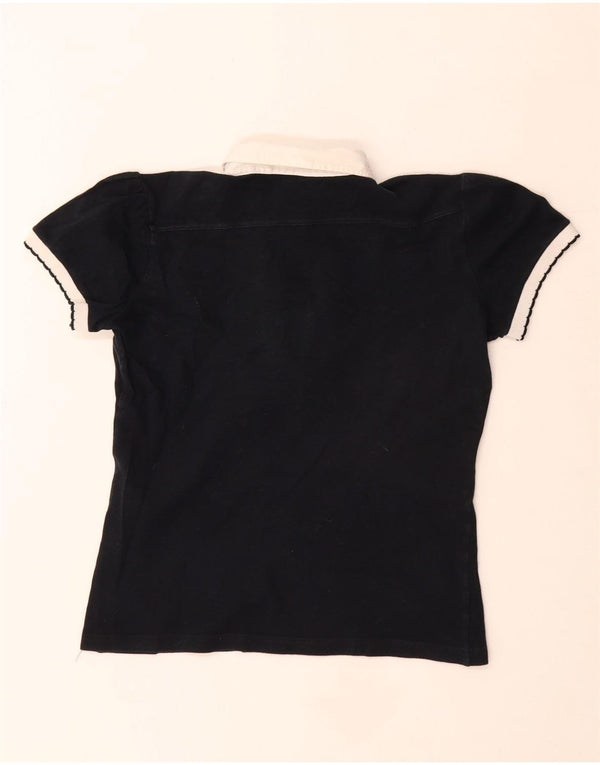 Damska koszulka polo do rugby Fred Perry Crop UK 12, średnia, granatowa, bawełniana