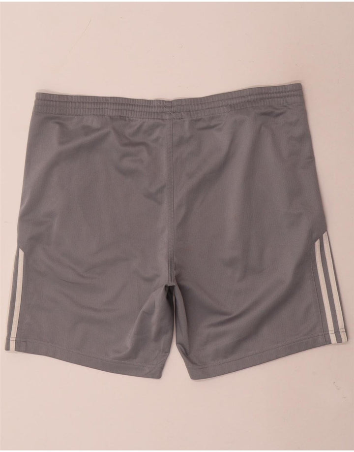 Męskie spodenki sportowe Adidas, duże, szare, z poliestru
