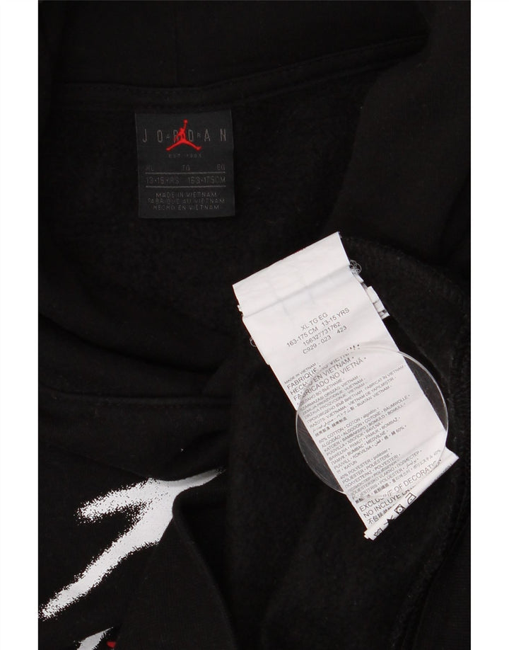 Chłopięcy sweter z kapturem i grafiką Jordan 13-14 lat XL, czarny