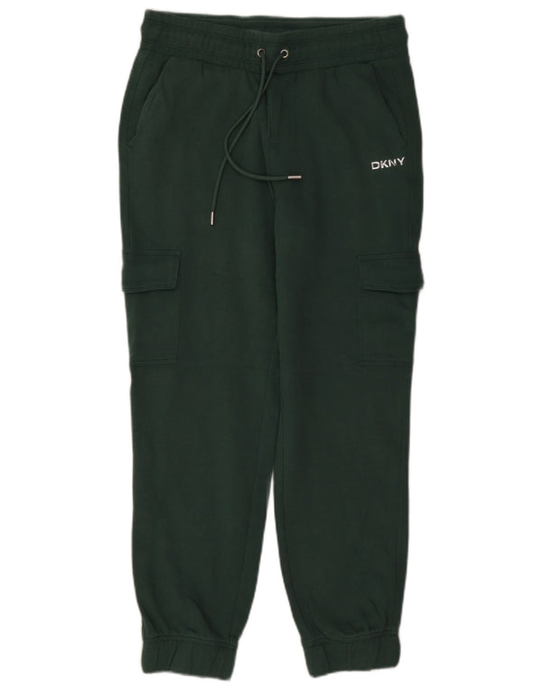 Damskie spodnie dresowe Dkny Cargo Joggers UK 10 Small Green Cotton
