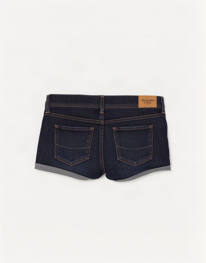 Damskie spodenki jeansowe Abercrombie & Fitch US 8 Medium W29 granatowe