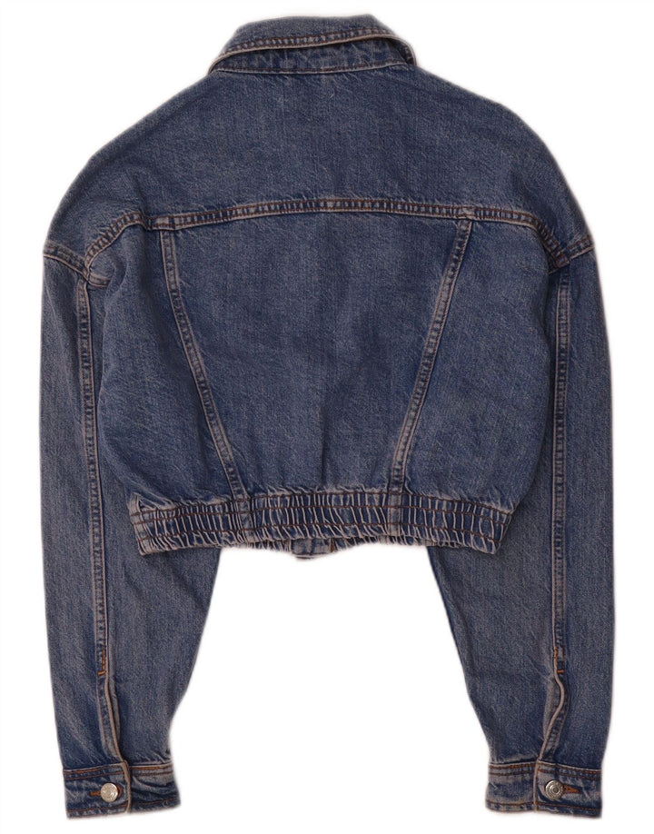 Damska kurtka jeansowa Topshop Crop UK 8, mała niebieska