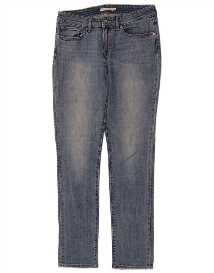 Damskie jeansy Levi's 712 Slim W31 L32 Niebieskie bawełniane