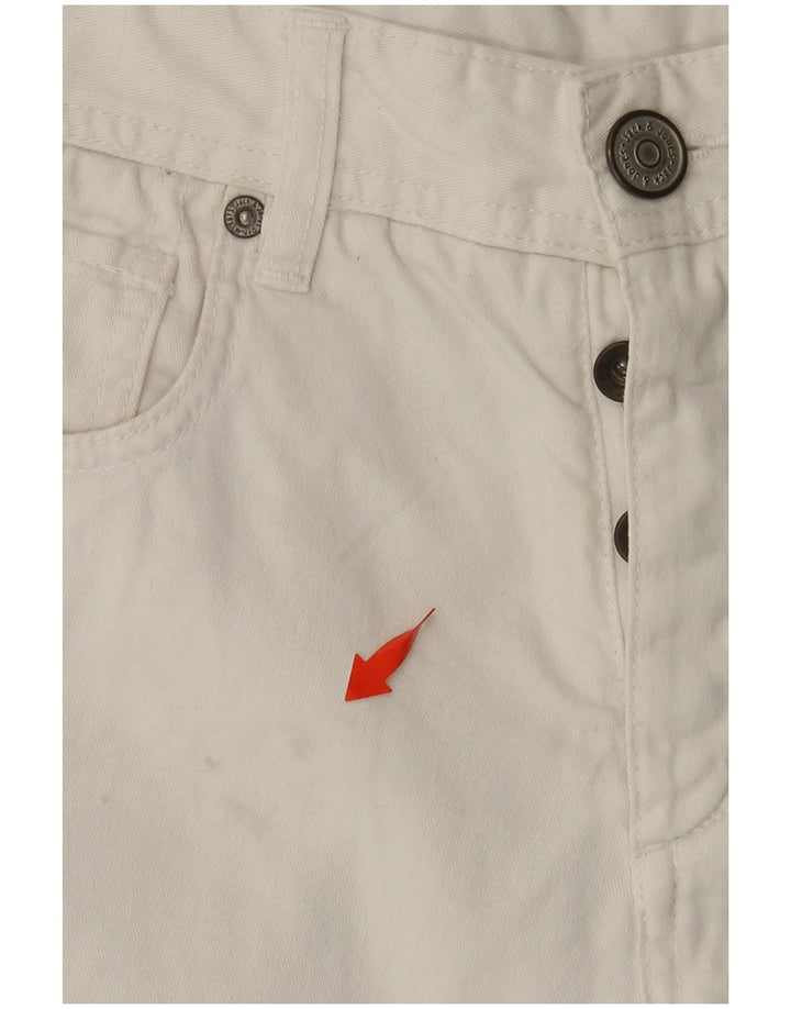 Męskie spodenki jeansowe JACK & JONES W30 Średniobiała bawełna
