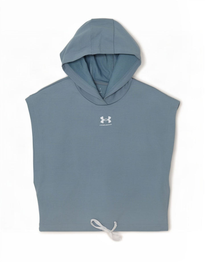 Damska kamizelka oversize z kapturem Under Armour Crop UK 10 Small Blue