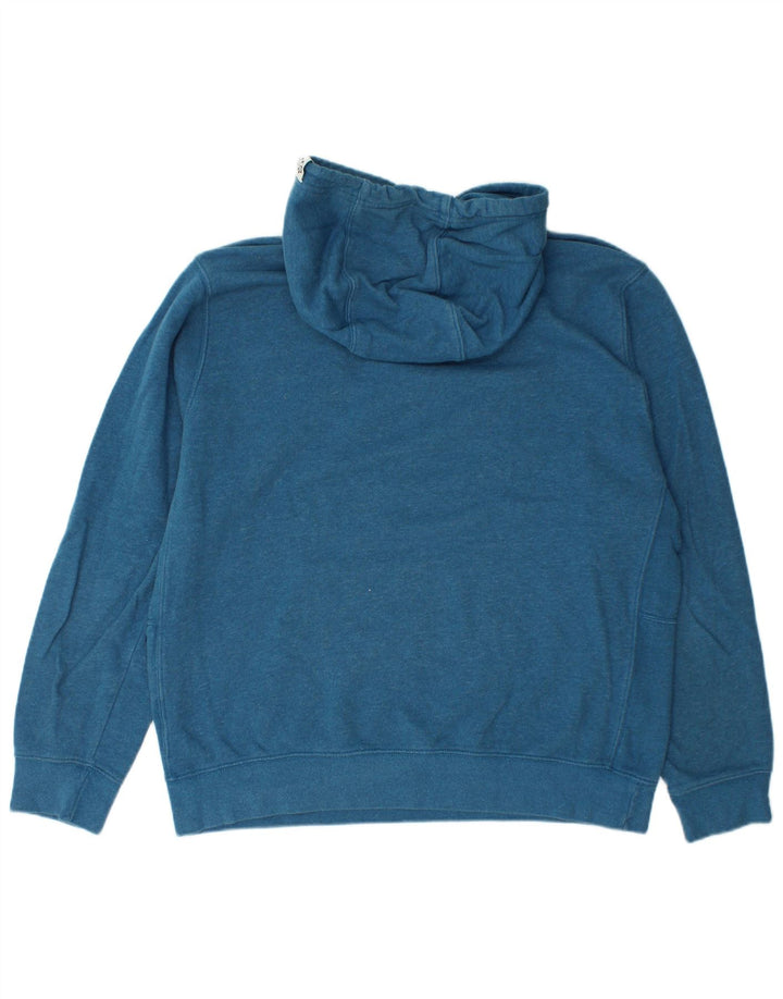 Męski sweter z kapturem Nike, duży, niebieski, bawełniany