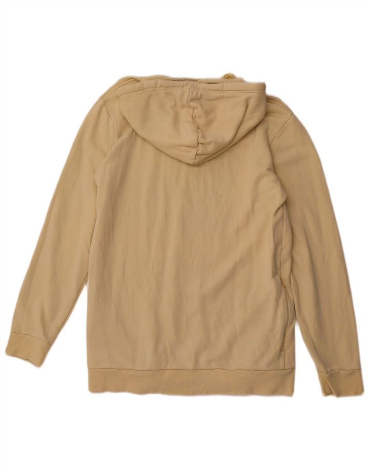 Męski sweter z kapturem ADIDAS z grafiką, średni żółty, bawełniany