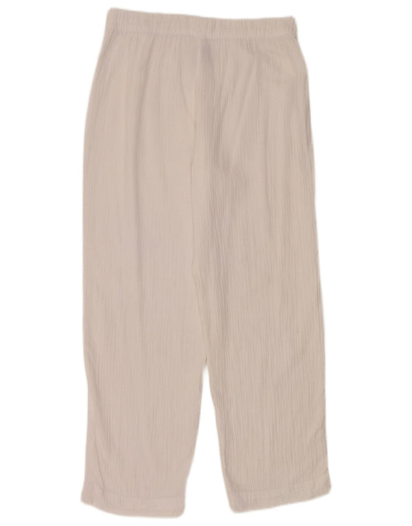 Spodnie damskie Marks & Spencer o luźnym kroju UK 10 Small W32 L30 Białe