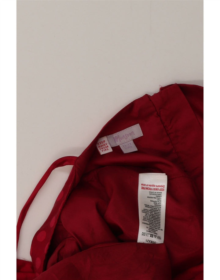 Dziewczęca sukienka maxi bez rękawów MONSOON 12-13 lat w czerwone kropki z acetatu