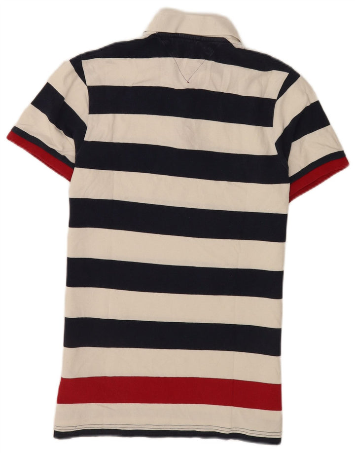 Męska koszulka polo Tommy Hilfiger, średnia, wielokolorowa, bawełniana w paski