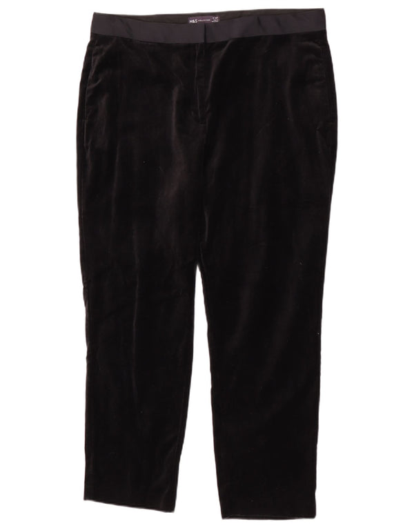 Spodnie damskie Marks & Spencer Capri Chino UK 14 Large W32 L25 Czarne