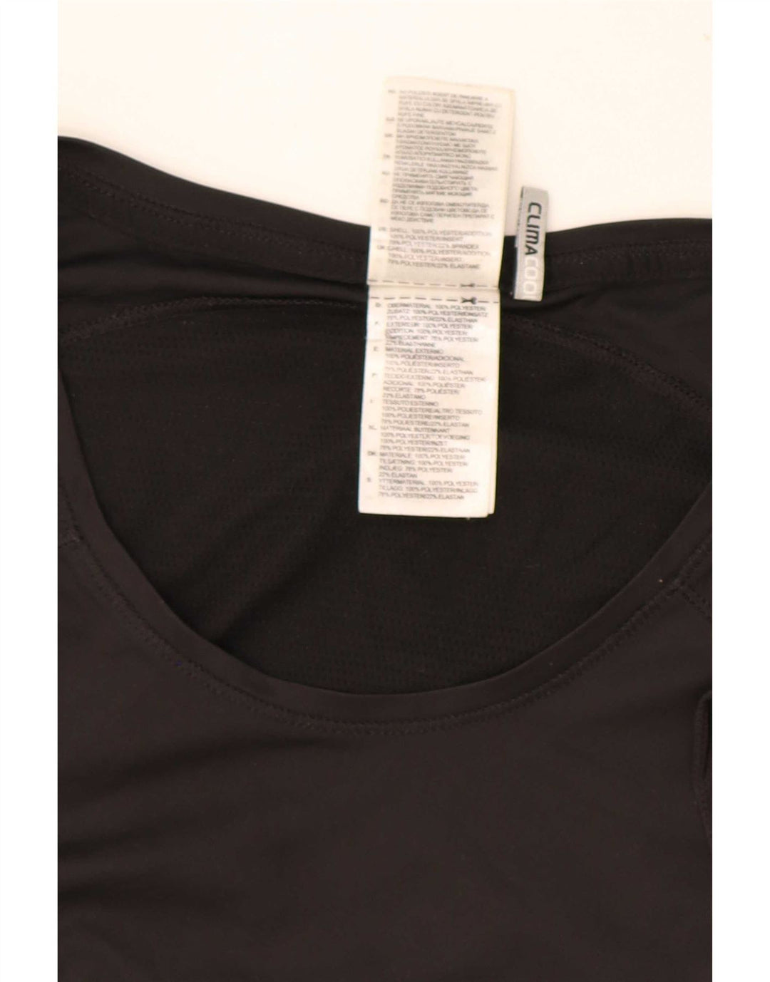 Damska koszulka Adidas Climacool Top UK 16, duża, czarna, poliester