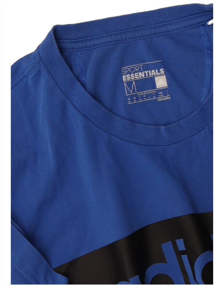 Męska koszulka Adidas Climalite Graphic Top Medium Blue