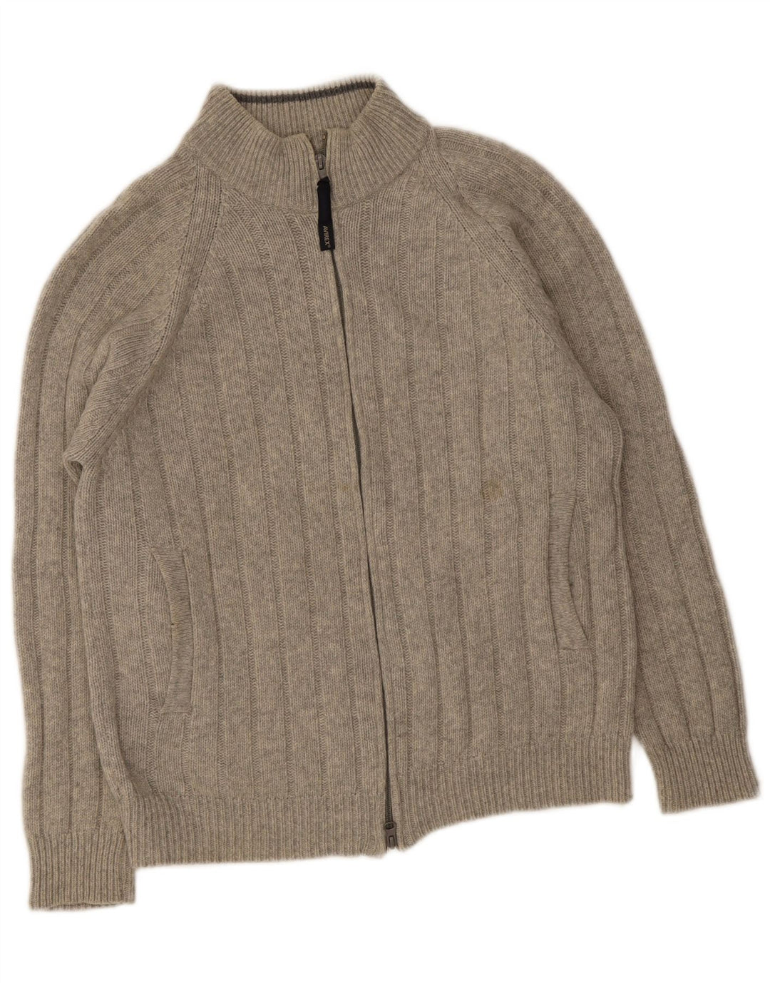 Sweter męski Avirex ze średniej szarej wełny