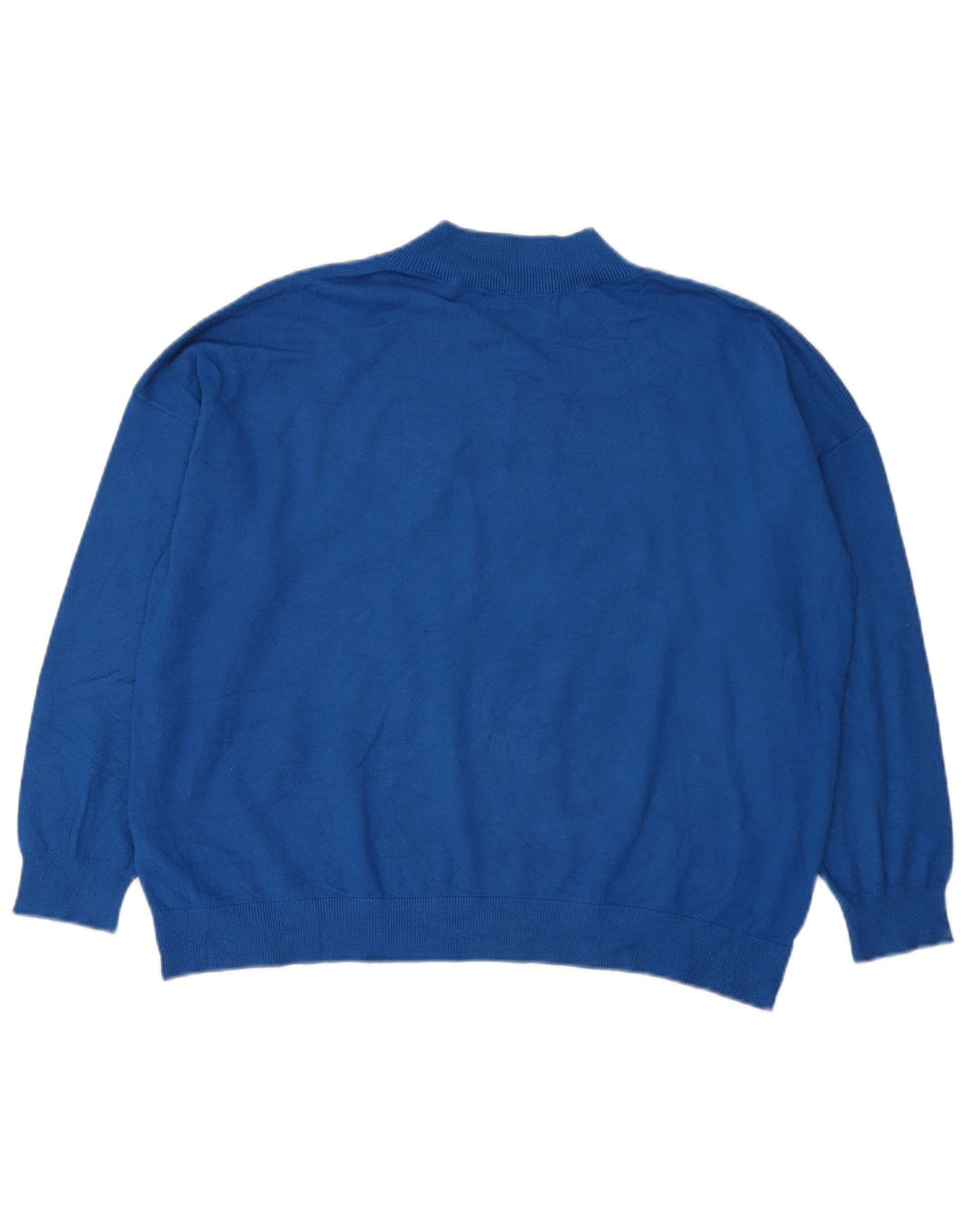 Marks & Spencer Damski sweter oversize z dekoltem w kształcie litery V, UK 16, duży niebieski