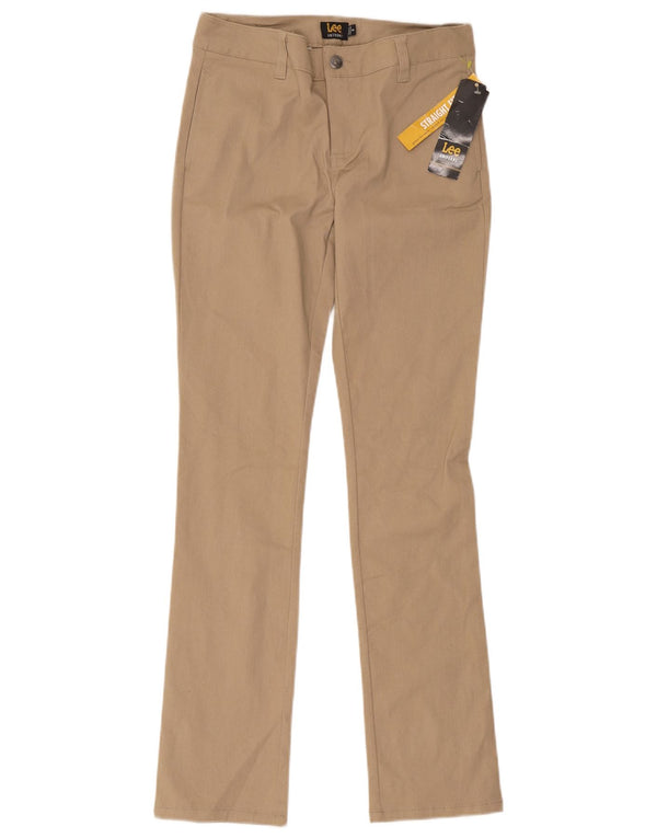 Spodnie damskie Lee Straight Chino US 3 Small W30 L30 Beżowa bawełna