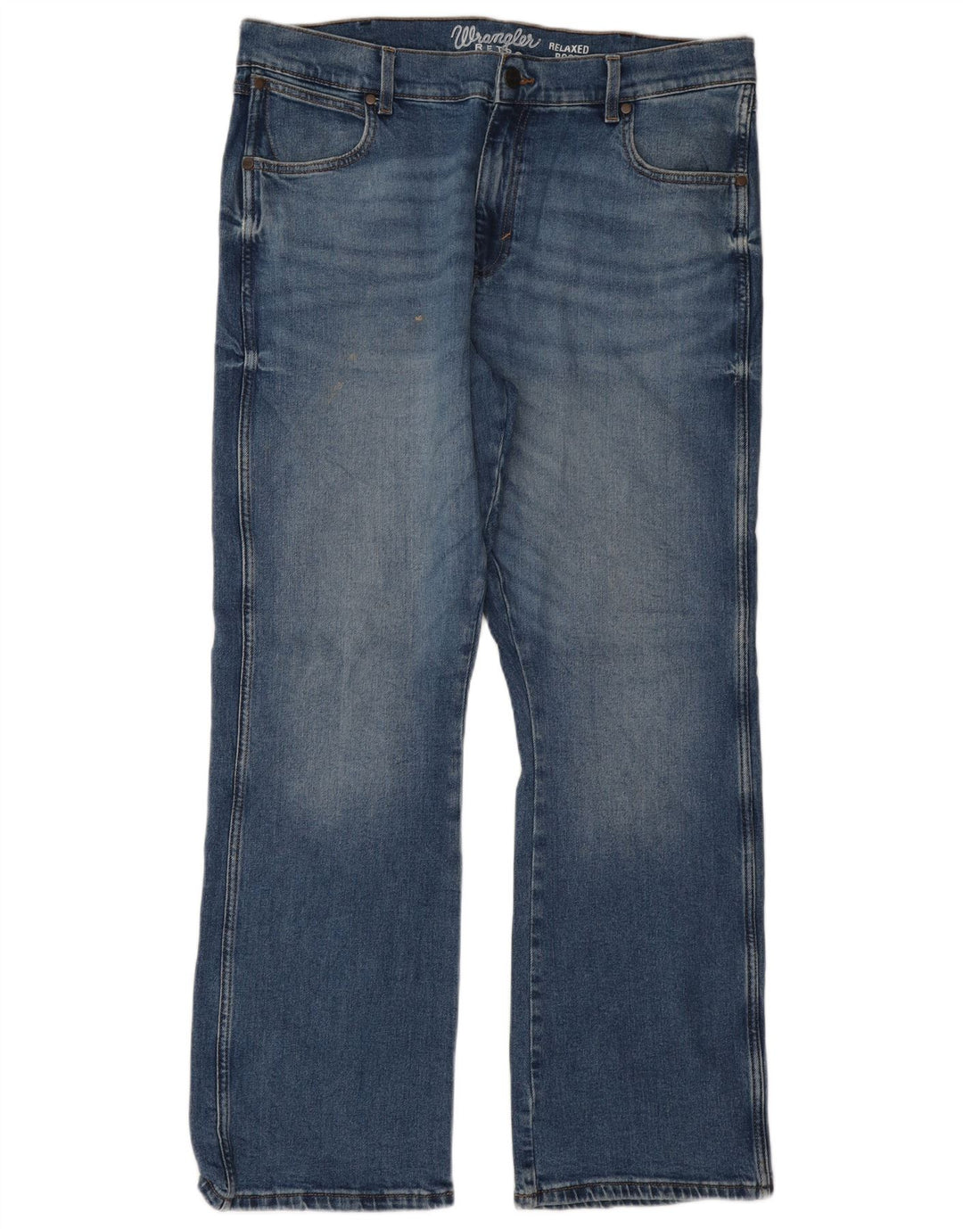 Męskie jeansy Bootcut Wrangler W36 L32, niebieskie, bawełniane