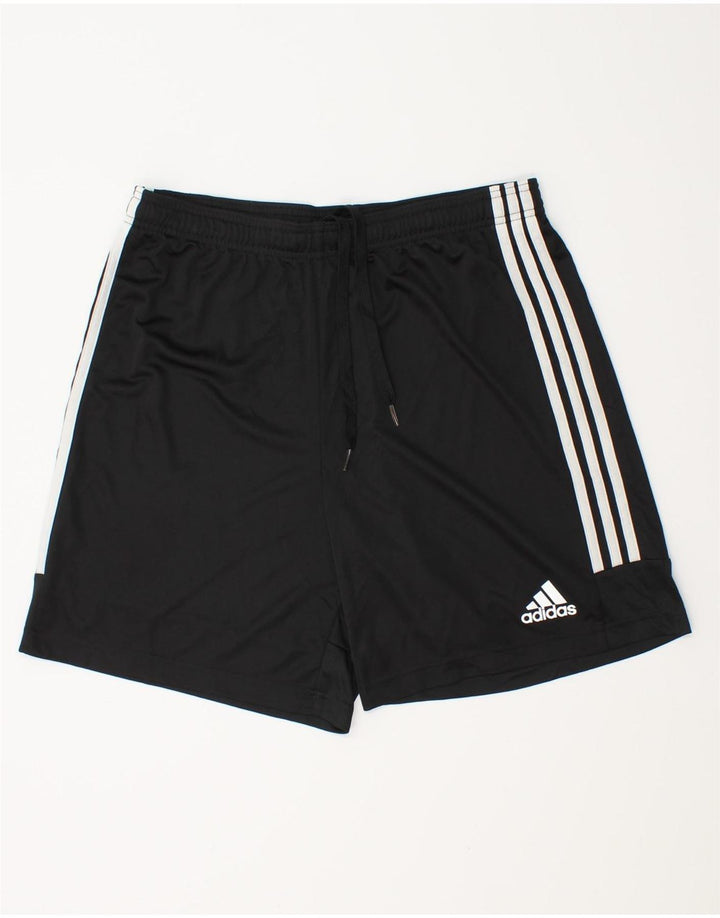 Męskie spodenki sportowe Adidas Aeroready, duże, czarne, poliestrowe