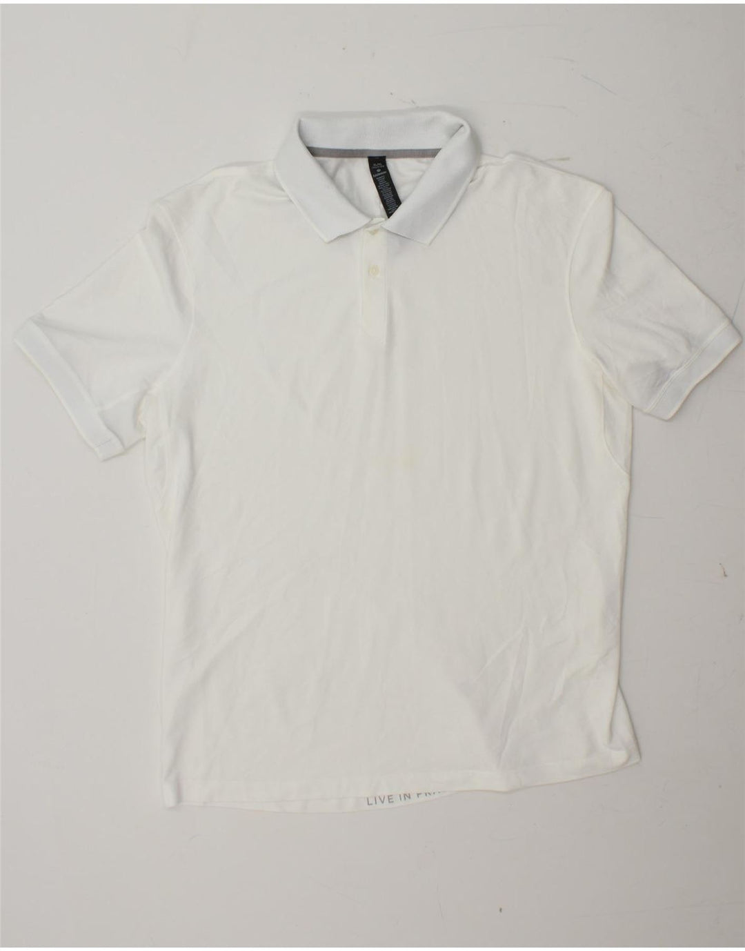 Męska koszulka polo LULULEMON XL, biała, bawełniana