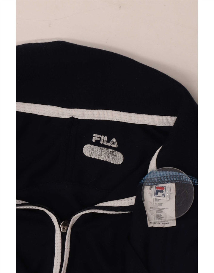 Męska koszulka polo Fila, duża, granatowa, bawełniana